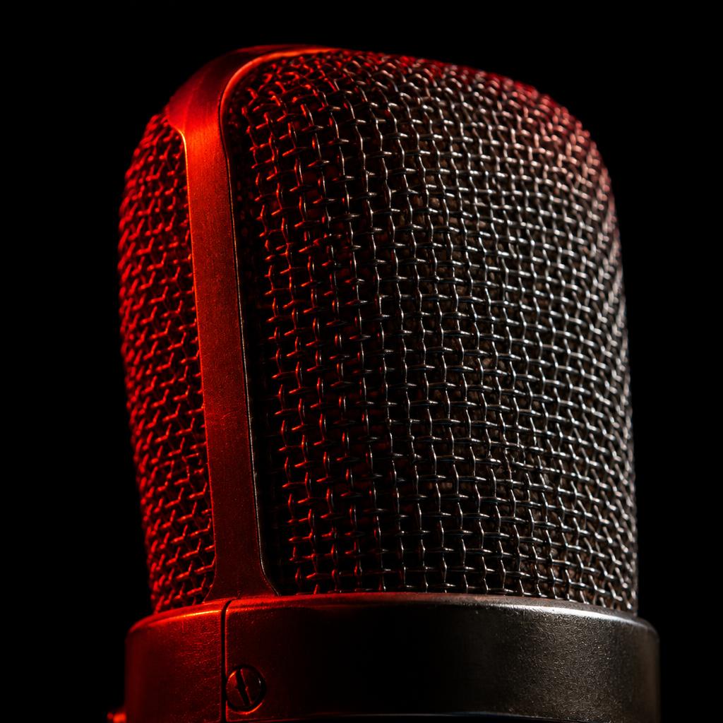 Studio microphone detail