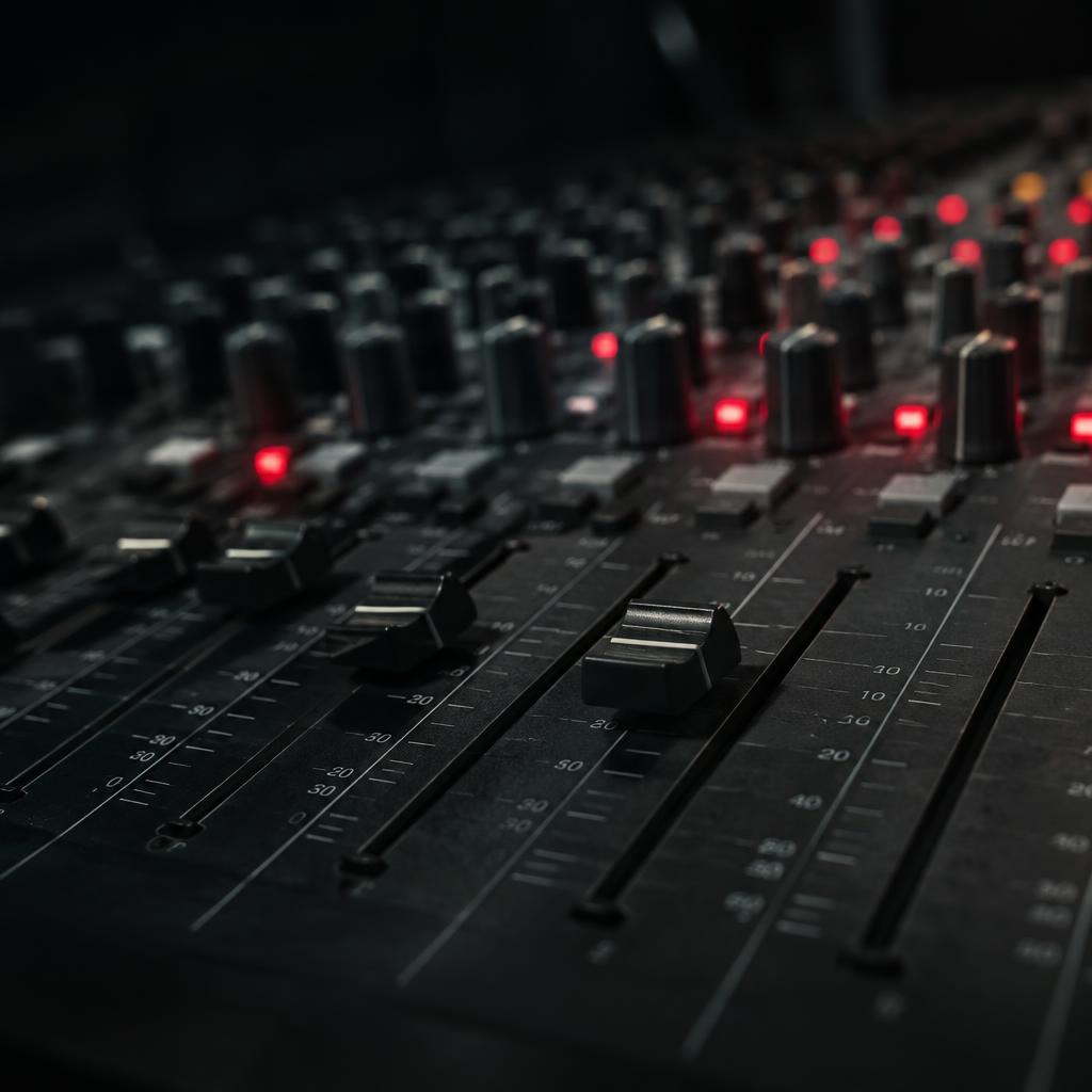 Mixing desk faders